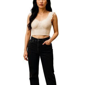 Victoria’s Secret Lace Bustier Cream Size 32DD